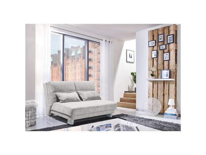 Canapé convertible Rakir Gris Microfibre Enza 140cm Scandi