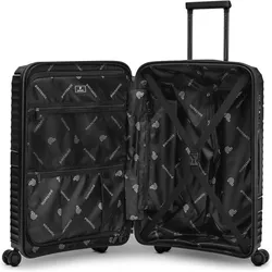 Pactastic Collection 02 THE THREE SET 4 Rollen Kofferset 3-teilig, Koffer, Schwarz