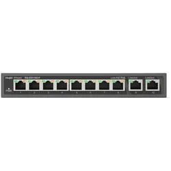 Ruijie SWITCH REYEE RG-ES110D-P 5-PORT 10/100 MBPS DESKTOP SWITCH (8 Ports), Netzwerk Switch, Schwarz