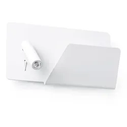 Faro LED Wandleuchte SUAU USB 3W, 3000K, IP20, Leser rechts, weiß matt FAR-62122