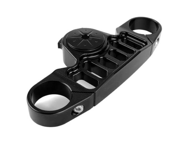 Obere Gabelbrücke， Für CB650R 2018-2022 Motorrad Triple Clamp Obere Gabel Halter Panel Gabelführung Gabelbrücke，(A)