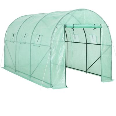 Gardebruk Foliengewächshaus Gewächshaus 6 Fenstern 350x200x200cm