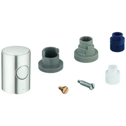 GROHE Metallgriff 47984 DN 15 Mengengriff mit EcoButton supersteel, 47984DC0 47984DC0