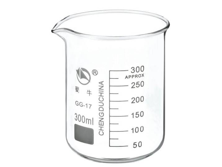 Messbecher 300ml Borosilikatglas mit Skala, Transparent, Glas, Backen & Backzubehör, Messbecher