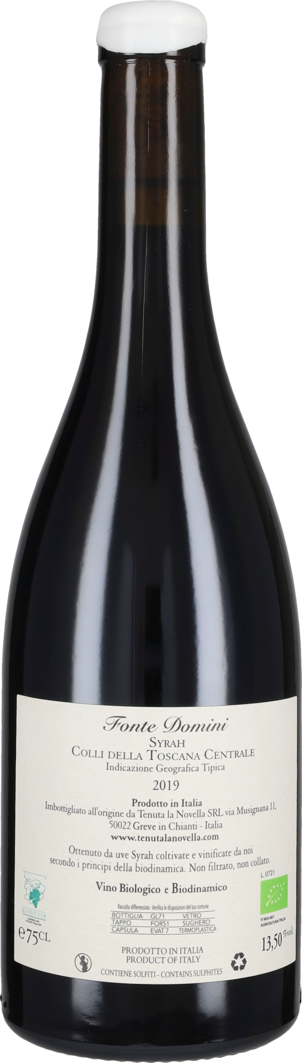 Syrah 'Fonte Domini' Tenuta La Novella 2019
