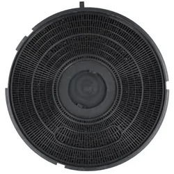 WPRO Kohlefilter Whirlpool 484000008789 270mmØ Typ26 für Dunstabzugshaube, Dunstfilter, Schwarz