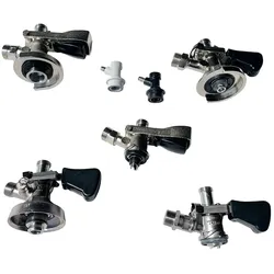 ich-zapfe Zapfkopf-Set Kegverschluss, 5L Adapter und NC Gas Steckkupplung