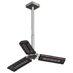 KRS IR-PENDANT 3PY Dreifache Infrarot-Deckenleuchte – Kurzwellige Strahlung – Leistung 3 x 1500 W – Spannung 400 V