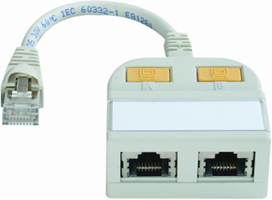 Telegärtner Modular-T-Adapter 2xTR/geschirmt 100023152)
