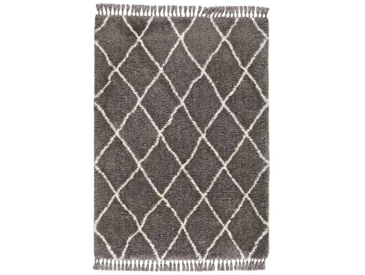 Tapis shaggy uni gris 120x170 cm