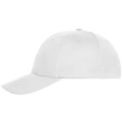 Basecap "MB6236" 6-Panel Bio-Baumwolle - white