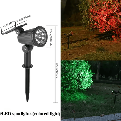 Inspire Curations Waterproof Solar Spotlight Outdoor Garden Landscape Tree Light rgb