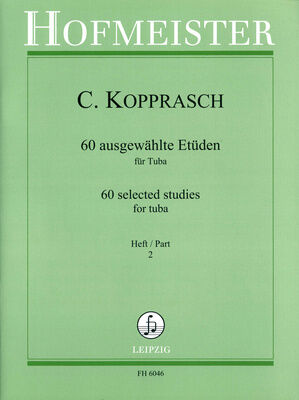 Friedrich Hofmeister Verlag Kopprasch 60 Etüden Tuba 2