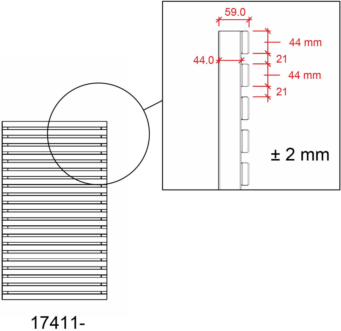 Plus Zaun Harmoni 83 x 140 cm umbragrau fungizidbehandelt