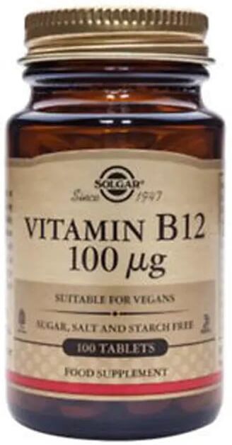 Solgar VITAMIN B12 100mcg 100 Tabs