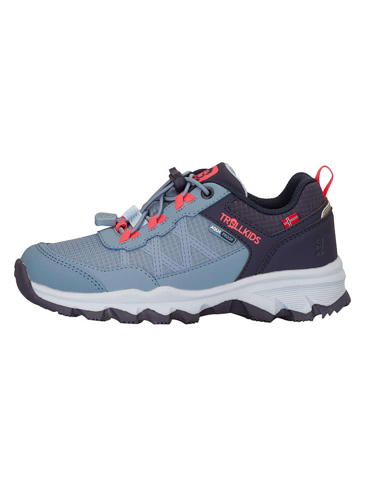 Trollkids Wanderschuhe "Trolltunga" in Hellblau/ Schwarz - 37