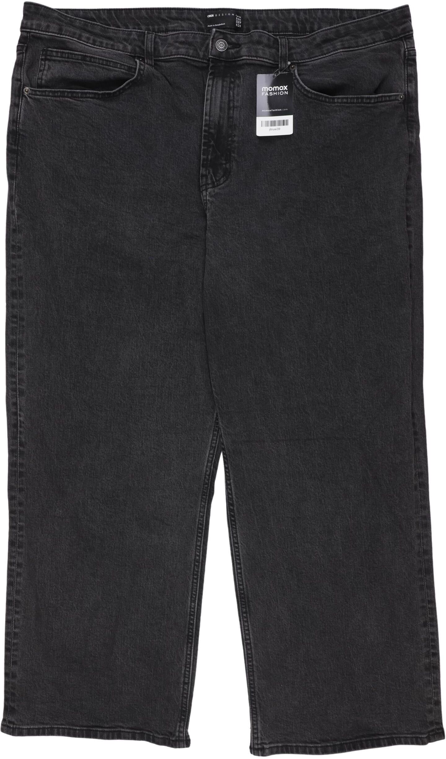 asos Curve Damen Jeans, Grau, Gr. EU 50, Baumwolle / Elasthan - Second Hand