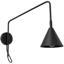 Sollux SL.2492 Wandleuchte NOX 1 schwarz mit einem Schalter