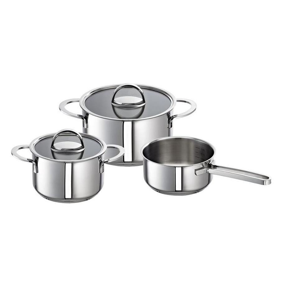 Schulte-Ufer SUS Edelstahl Topfset Mabel mit Stieltopf (Set1074)