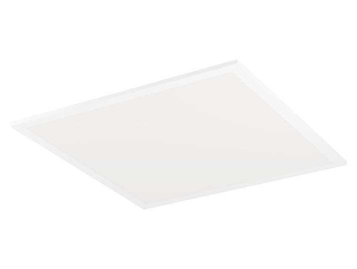 Panneau LED EGLO Moradillo\, plafonnier plat\, panneau de plafond en métal blanc et plastique\, plafonnier blanc chaud\, blanc neutre\, blanc froid\, 40 x 40 cm