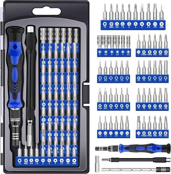 Famanu Precisieschroevendraaierset 62-in-1 – Magnetische mini-reparatieset voor elektronica
