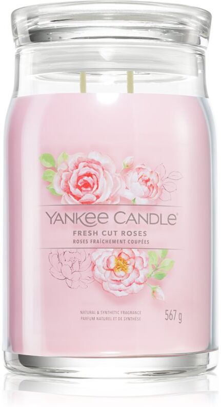 Yankee Candle Fresh Cut Roses bougie parfumée Signature 567 g
