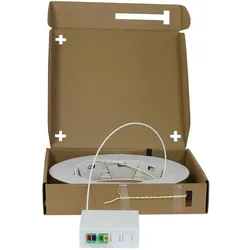 Synergy 21 ftth compact box vorkonfektioniert. 4xlc/apc -> open end. 60m. 9/125u. g.657.a2. 4-faser. od=2.2mm., Server Zubehör, Weiss, Braun