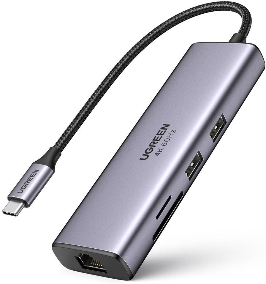Ugreen Multifunktions Usb-C Adapter Med Ethernet Interface