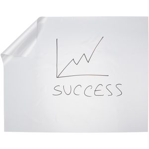AdPads Whiteboard-Folie elektrostatisch, A1, selbstklebend, weiß, 84 x 59,5 cm, 20 Blatt