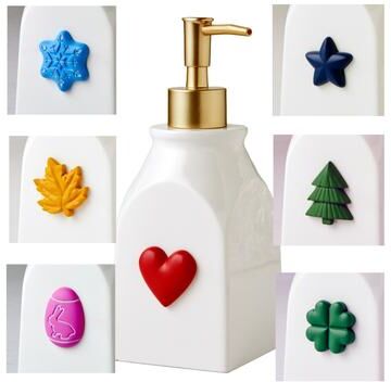 SKL Home Seasonal Lotion Dispenser - White