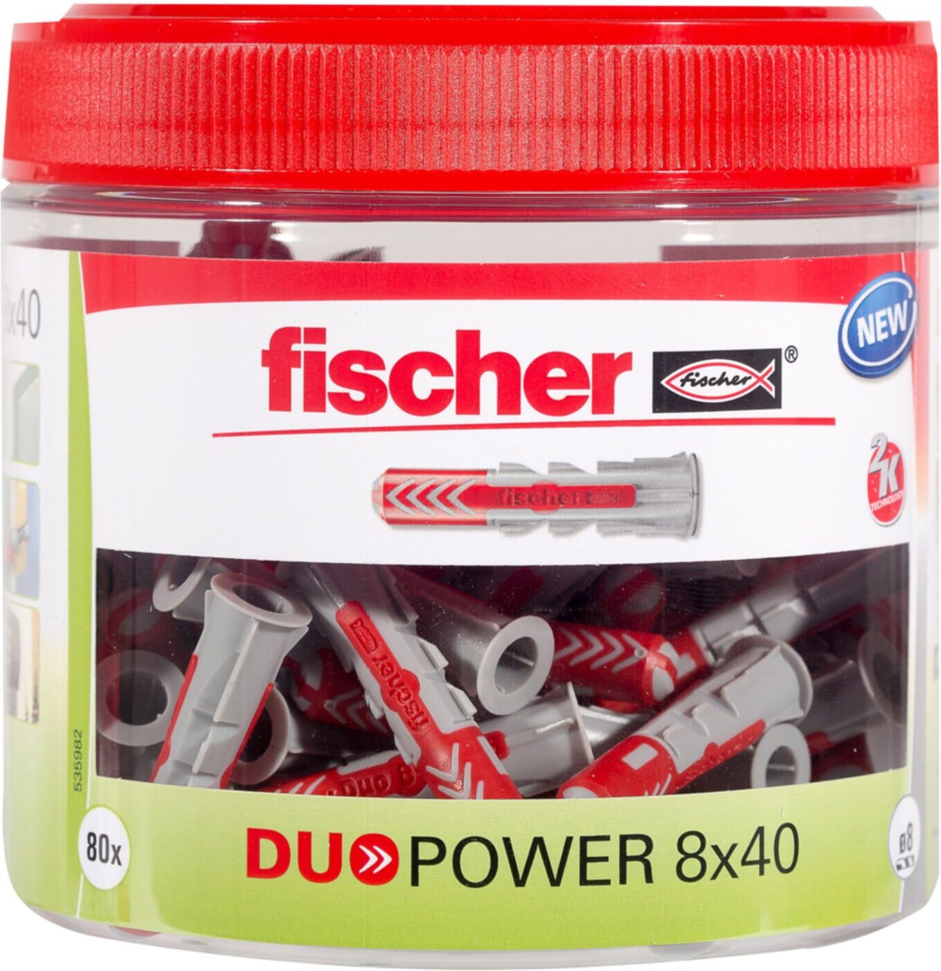 fischer Dübel DUOPOWER 8x40 Dose (80) (535982)