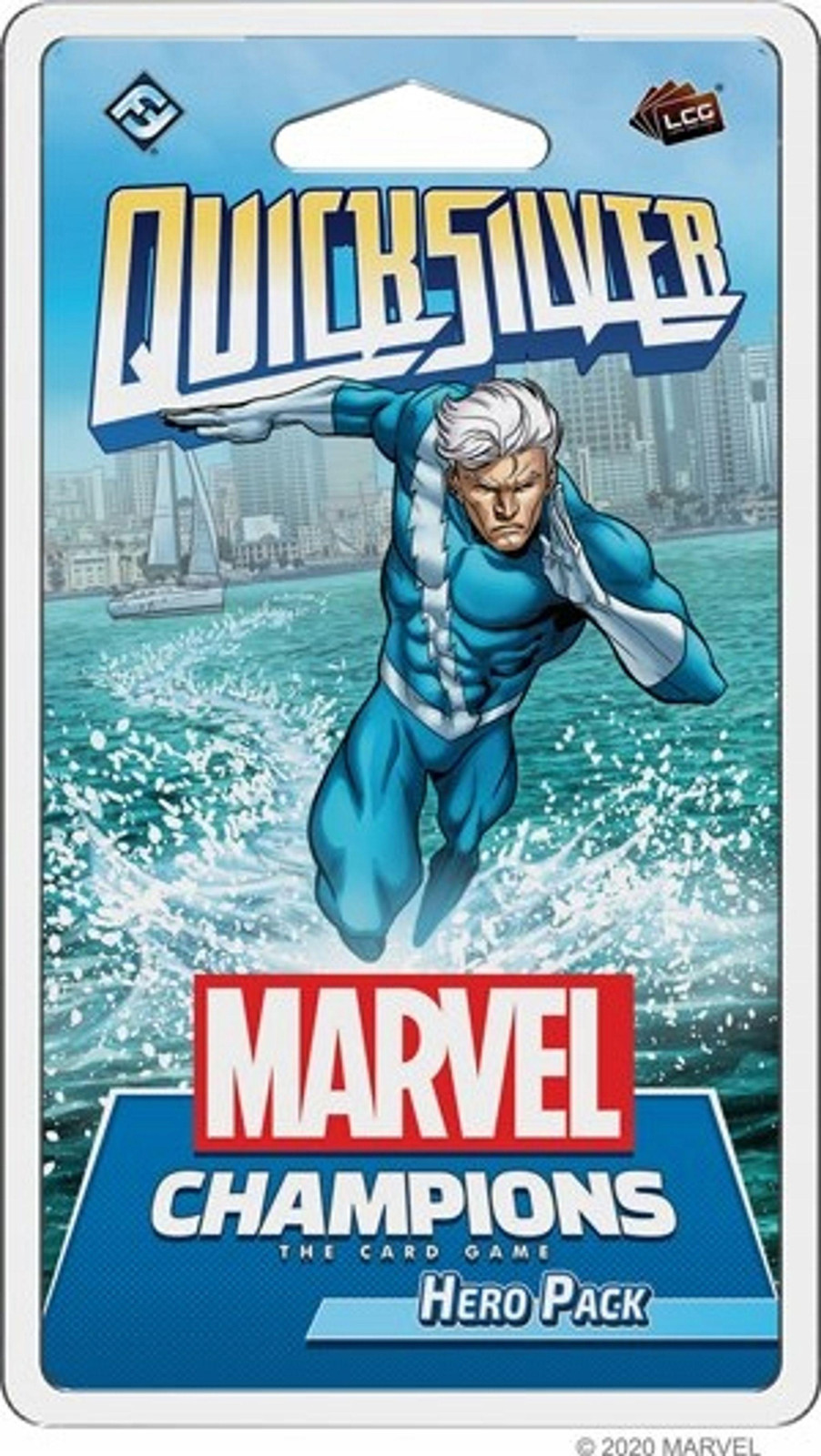 Marvel Champions Kaartspel Quicksilver Heldenuitbreiding van Fantasy Flight Games