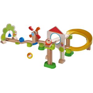 Haba Murmelbahn 1300438001, Kullerbü Kugelbahn Windradbahn, ab 2 Jahre, aus Holz, 3 Kugeln, 22 Bauteile