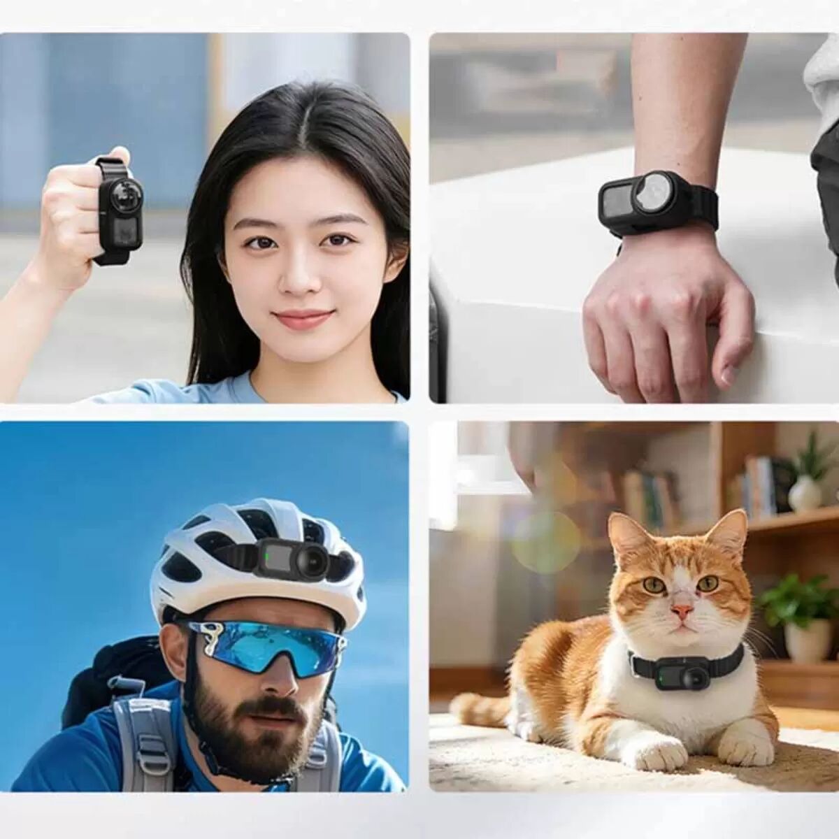 INF Schutz-Silikonarmband für Tieraufnahmen kompatibel mit DJI Osmo Nano – belüftet, verstellbar, Schnellverschluss