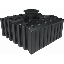 GreenLife Regenwasser-Flachtank 5.000 l mit Ausgleichsdom und begehbarer Abdeckung