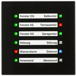 MDT SCN-GLED1S.01 KNX Glas LED Anzeige Schwarz SCNGLED1S01
