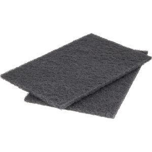Wolfcraft Schleifvlies 5900000, Körnung fein, 150 x 230 mm, Handpad, für Holz und Metall, 2 Stück