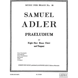 Adler Praeludium Brass Octet/Timpani/Score/Parts(Ption/Pties)Mfb030, Fachbücher