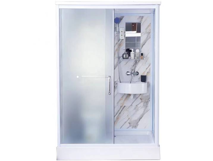 Salle de bain intégrée, salle de douche intégrée, cabine carrée, salle de bain indépendante, salle de bain mobile d'hôtel, salle de douche intégrée