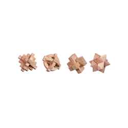 Philos Puzzleset II - Buche - Level 2 - 4 unterschiedliche Knobelspiele 259910