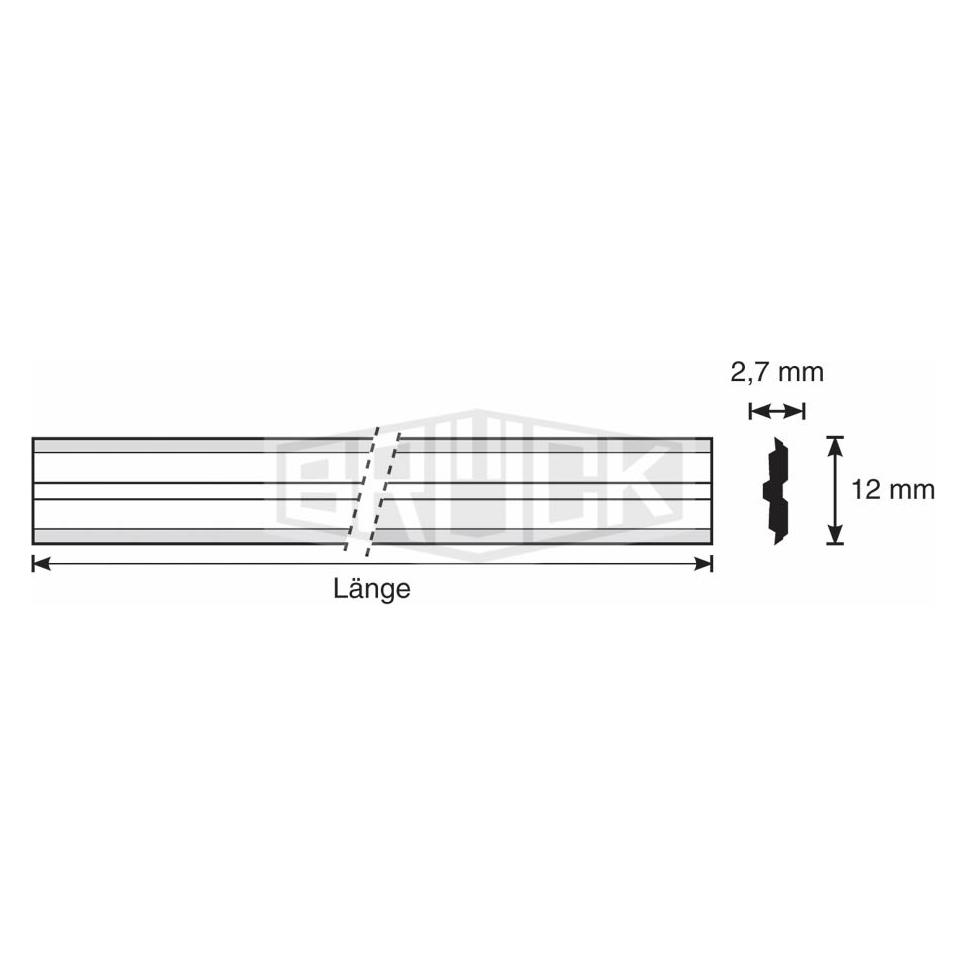 Brück Centrofix-HS-Wendemesser 510 mm, Pack=4 Stück (201106)