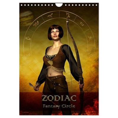 Zodiac Fantasy Circle (Wall Calendar 2026 DIN A4 portrait), CALVENDO 12 Month Wall Calendar