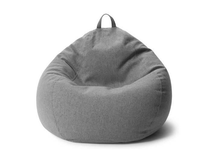 Sitzsack Basic-Comfort 250 l Polyester (PES) , grau, B:90cm H:110cm T:50cm, Polyester, Sitzsäcke, Sitzsack