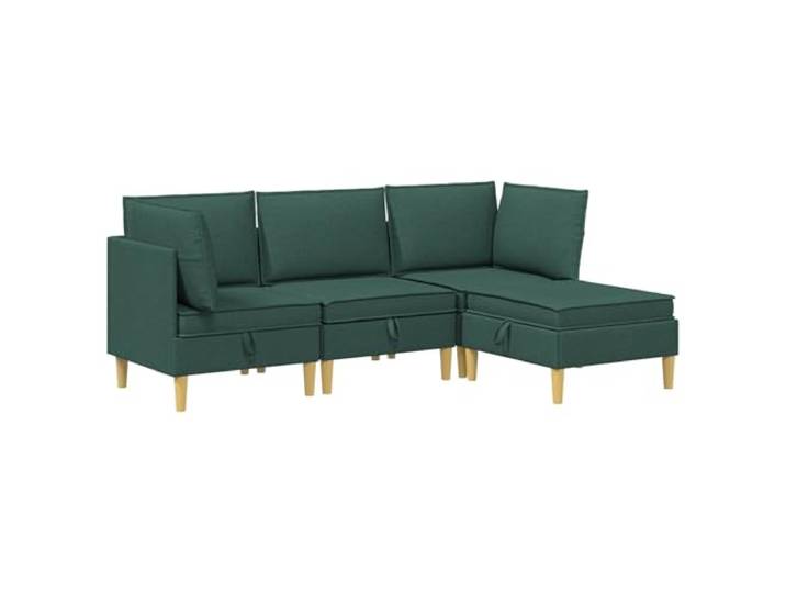 Makastle Modulares Sofa-Set Dunkelgrün Stoff 210x140x82 cm