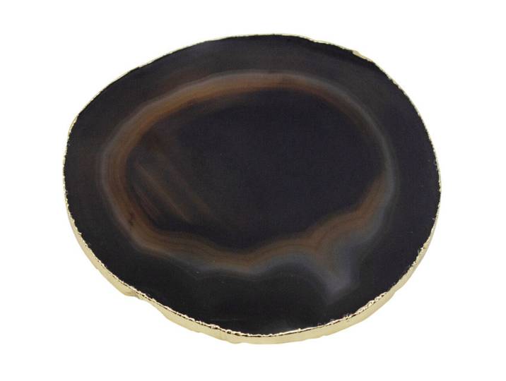 Untersetzer Natural schwarz Onyx Stein B 10 cm - Untersetzer