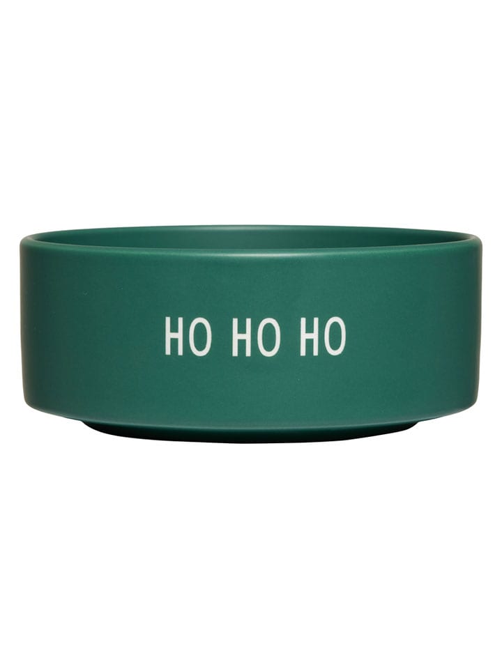 Design Letters Snackschale "Ho Ho Ho" in Grün - Ø 12 cm - onesize