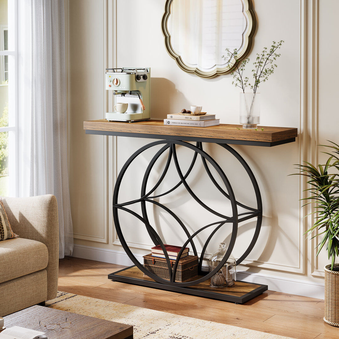 Blue Elephant 120Cm Console Table Brown 88cm H X 120cm W X 29.5cm D