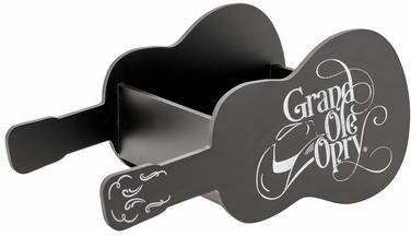 "American Art Decor Grand Ole Opry Guitar Shaped Wooded Storage Crate - 16"" x 10"" - 16"" x 10"""