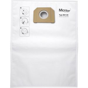 McFilter Staubsaugerbeutel BO 22, für Nass-Trockensauger Bosch GAS 35, 5 Stück