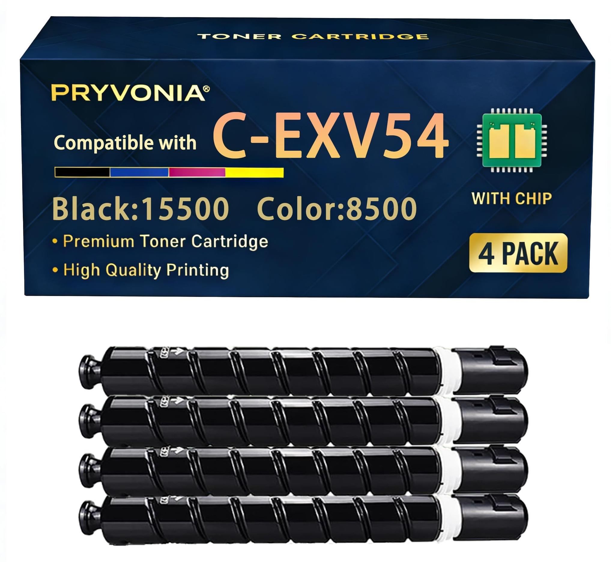 Tonerkartuschen C-EXV 54 Multipack für imageRUNNER (4 Stück KCMY)